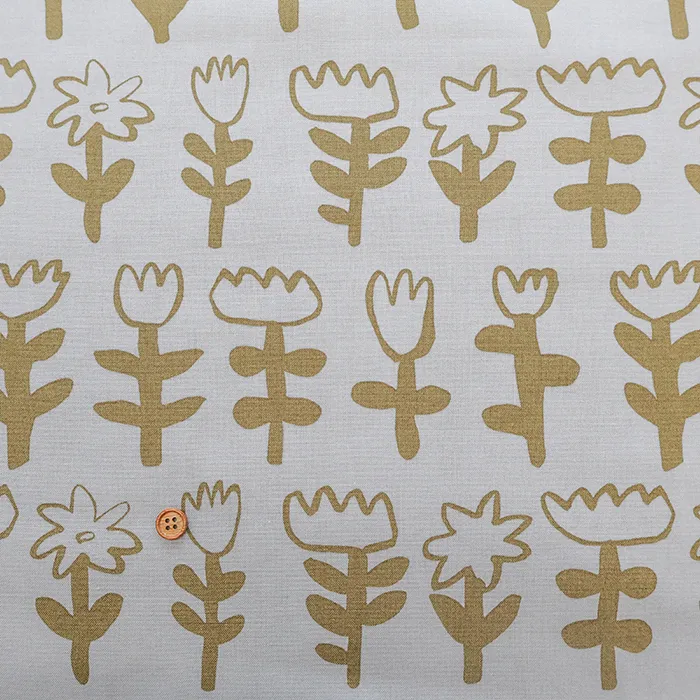 韓国製　コットンシーチングプリント生地　MAISON bornne BY BENEBENE　ペイントフラワー