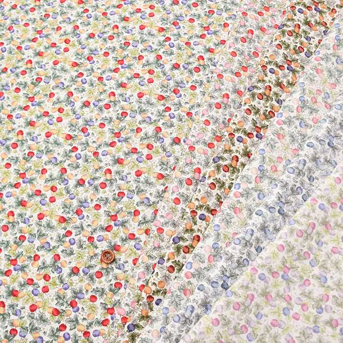 コットンスケアプリント生地　実