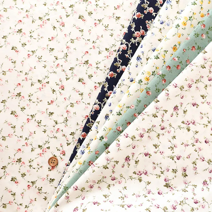 コットンスケアプリント生地　ミニフラワー