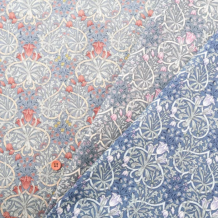 コットンスケアプリント生地　フラワー