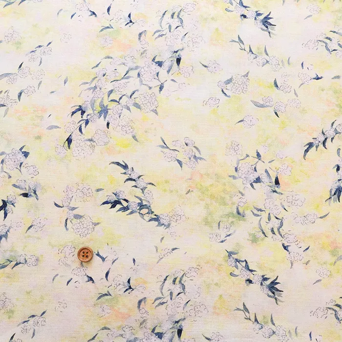 C/Lコンパスインクジェットプリント生地　yui Reeves Spirea