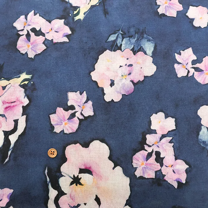 C/Lコンパスインクジェットプリント生地　yui Viola