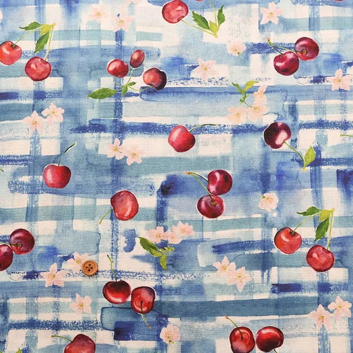 C/Lコンパスインクジェットプリント生地　yui Prunus Serotina