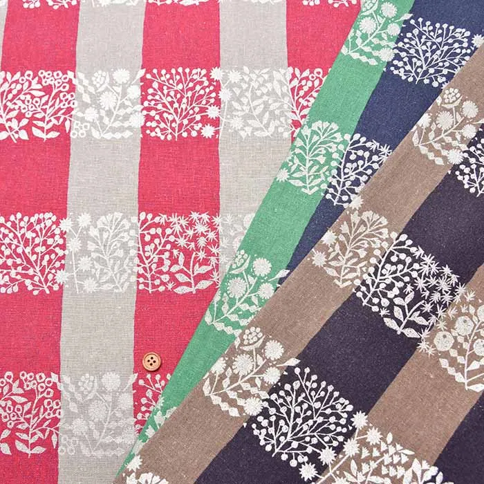 C/Lキャンバスプリント生地　echino　lattice