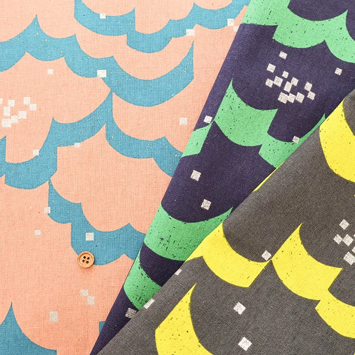 C/Lキャンバスプリント生地　echino　float