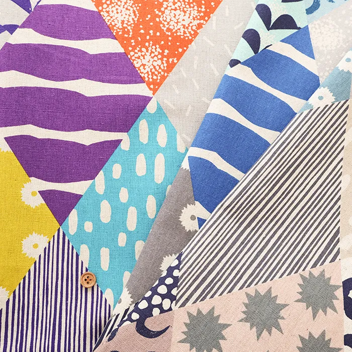 C/Lキャンバスプリント生地　echino　Rhombus