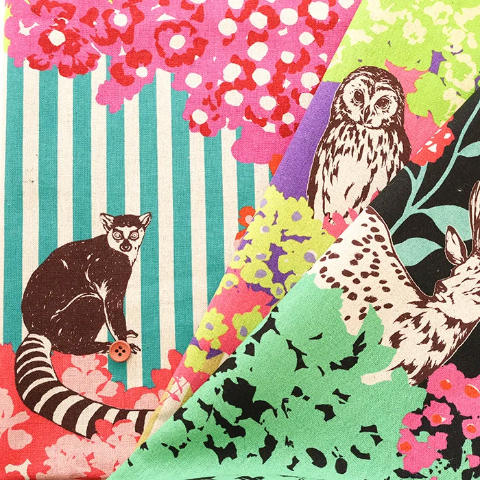 C/Lキャンバスプリント生地　echino　hide