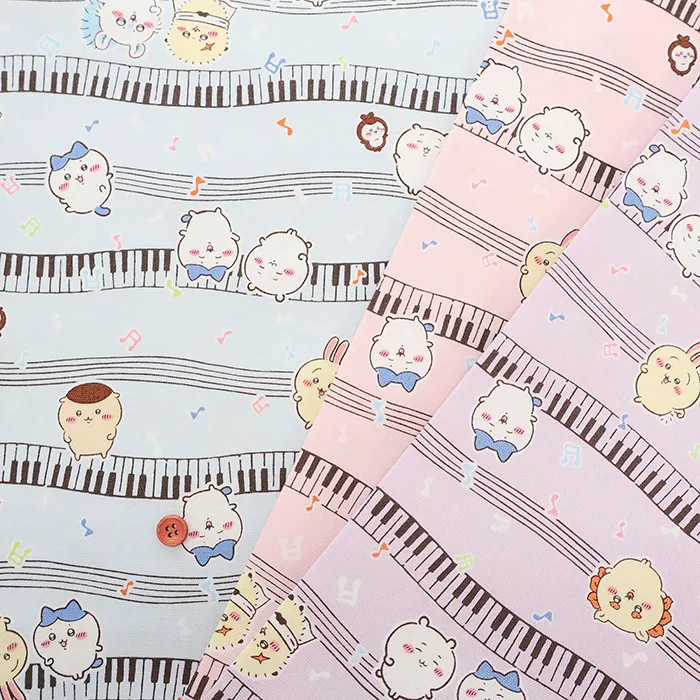 コットンオックスプリント生地　ちいかわ