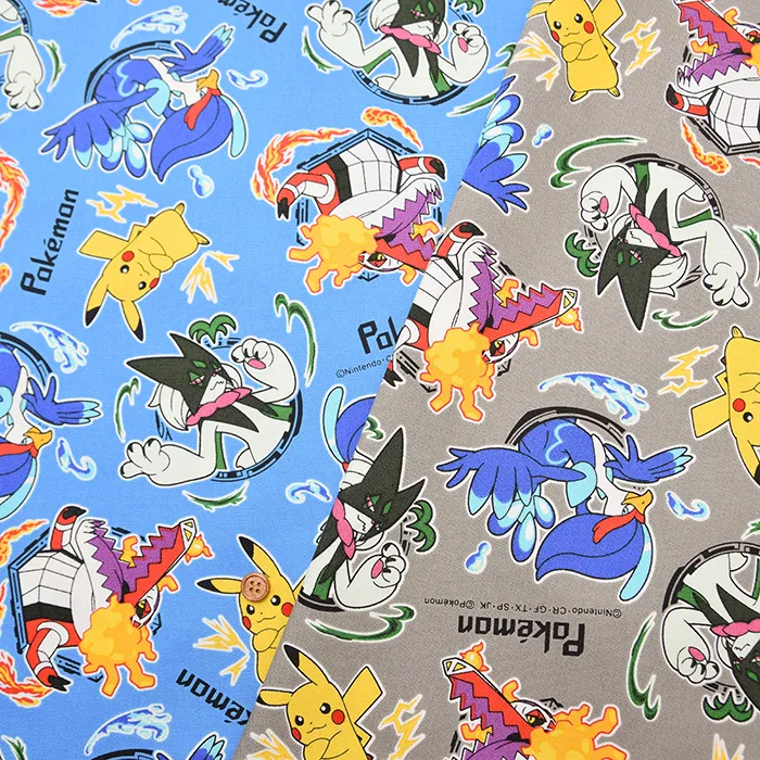 コットンオックスプリント生地　ポケットモンスター
