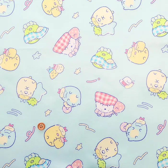 コットンオックスプリントラミネート生地　すみっコぐらし