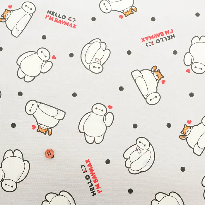 コットンオックスプリント生地　ベイマックス