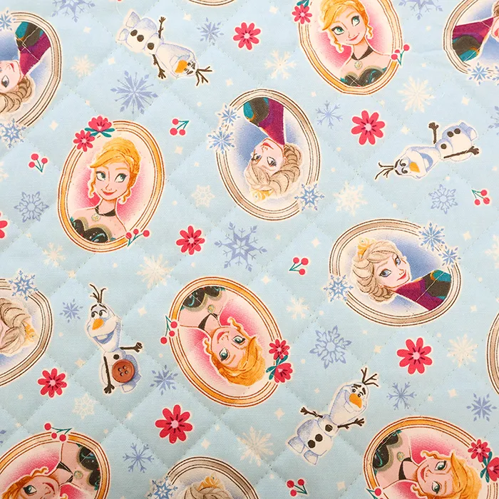 コットンオックスプリントキルト生地　アナと雪の女王