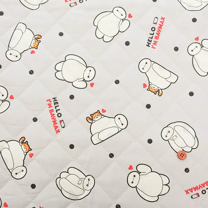 コットンオックスプリントキルト生地　ベイマックス