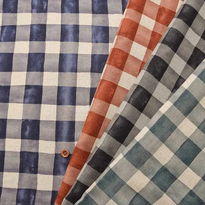 C/Lビエラプリント生地　チェック