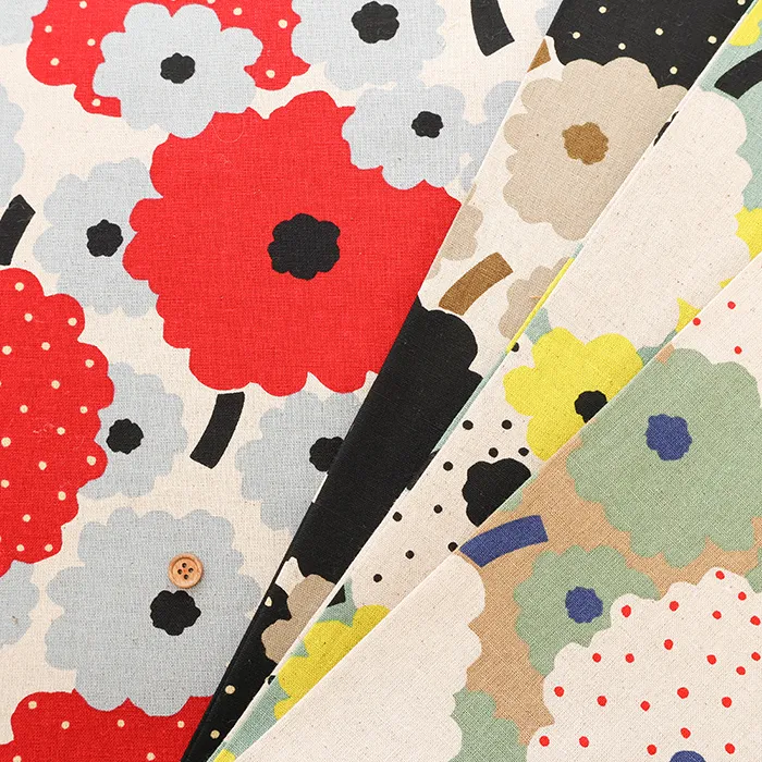 C/Lキャンバスプリント生地　マリーゴールド