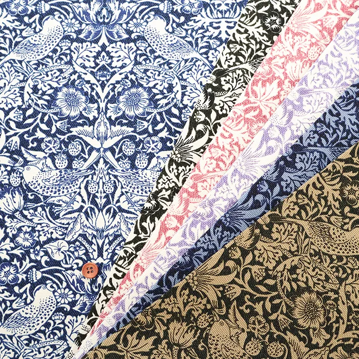 コットン10/8オックスプリント生地　V&A William Morris Strawberry Thief