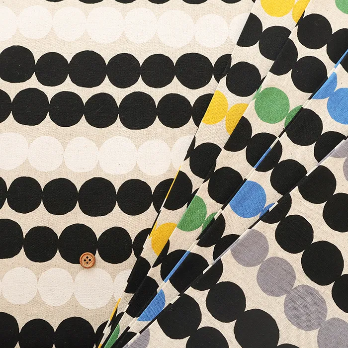 C/Lキャンバスプリント生地　ドット
