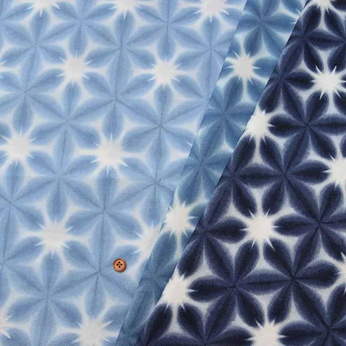 コットンスケア絞り調プリント生地　大花