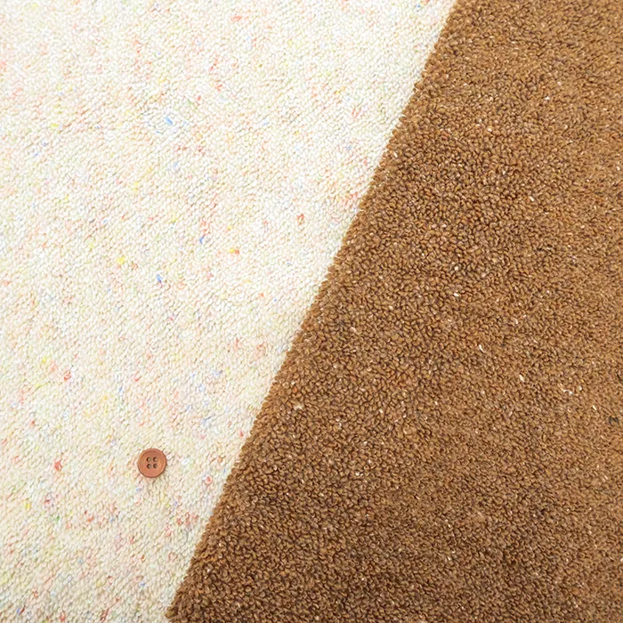 カラーネップパイルニット生地　無地