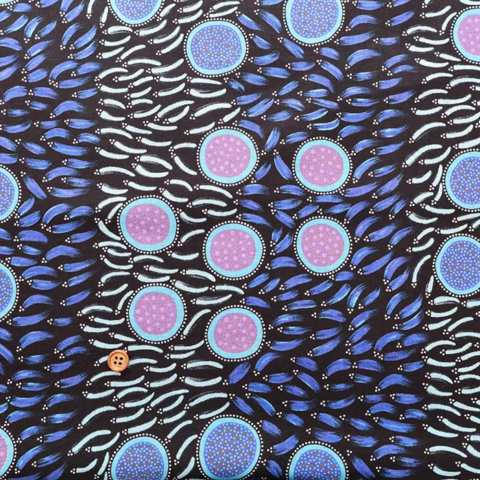 USAコットンシーチングプリント生地　アボリジナル