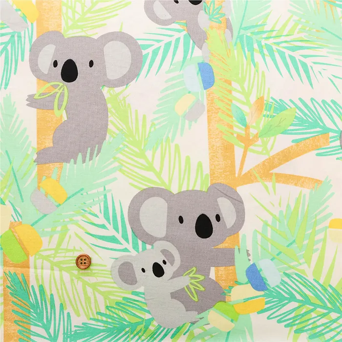 《柄売り》USAコットンシーチングプリント生地　コアラ【1柄：約105cm×55cm】