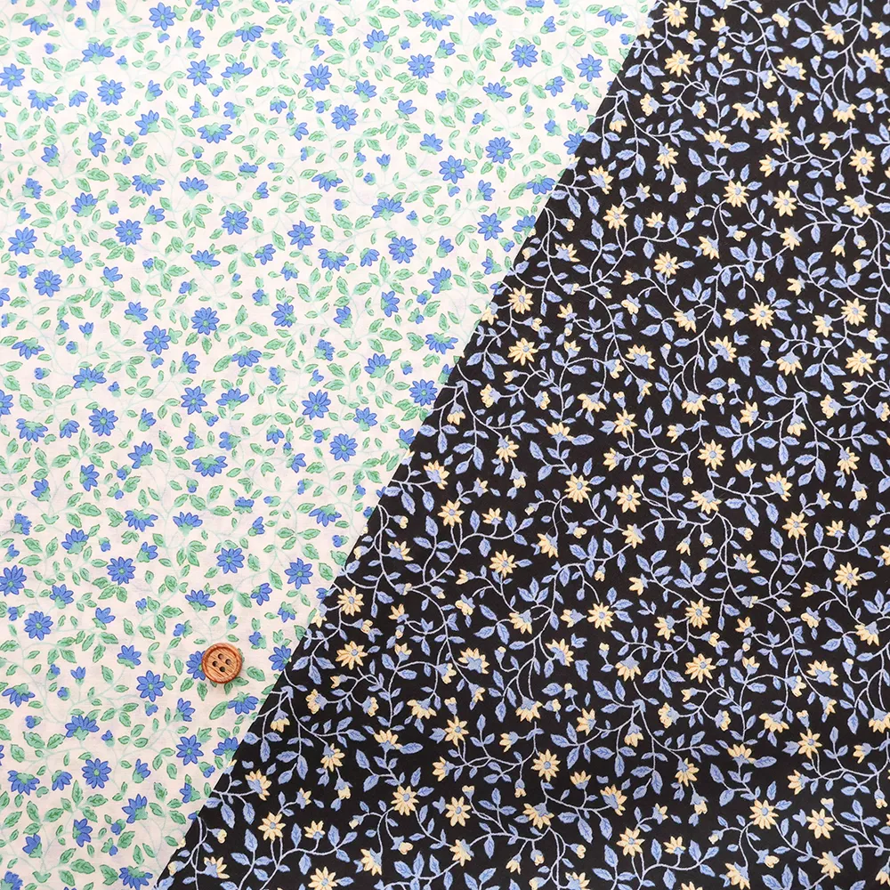 コットン60ローンプリント生地　ミニフラワー