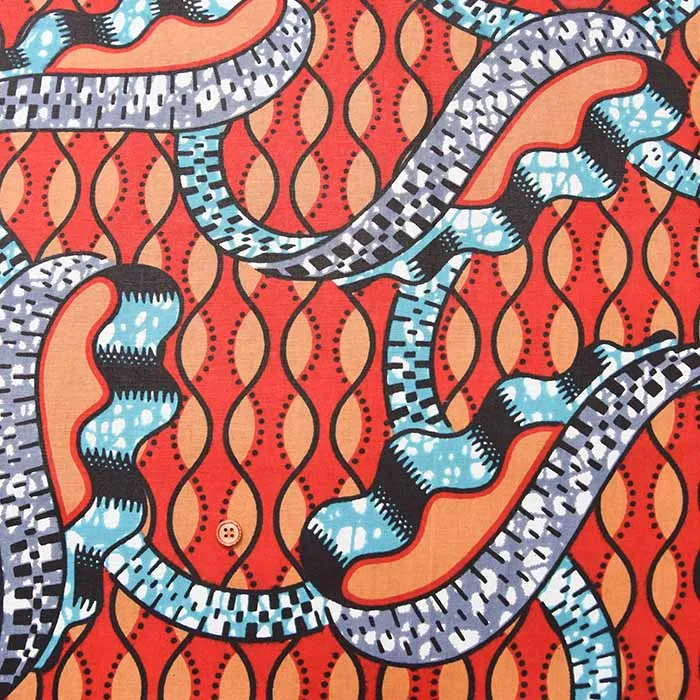 インド製　コットンアフリカンプリント生地