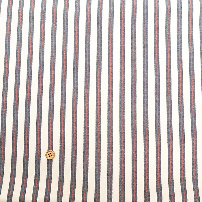 コットンレジメンタルストライプ生地