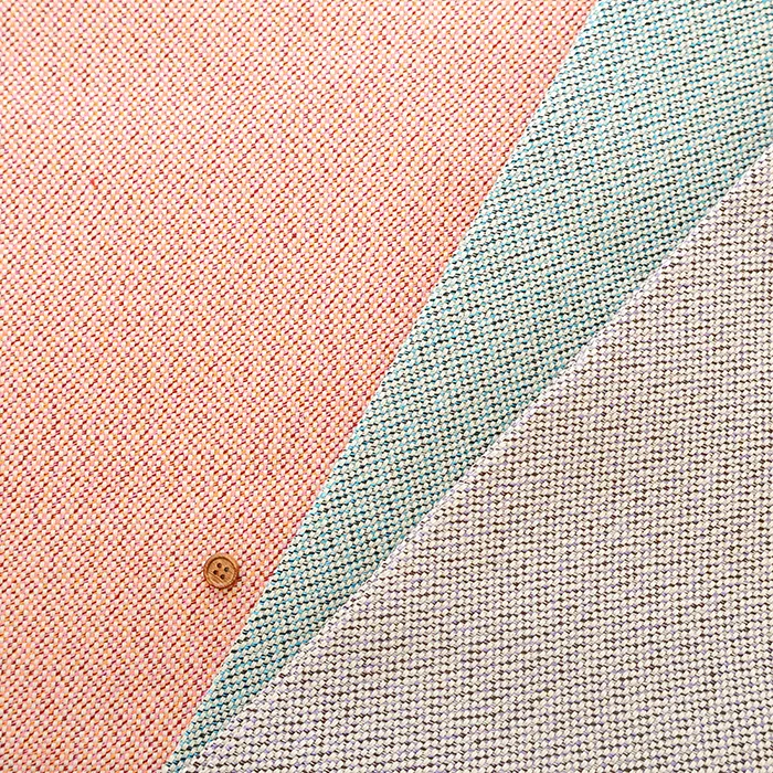 泉州産　コットンアクリルツイード生地　無地