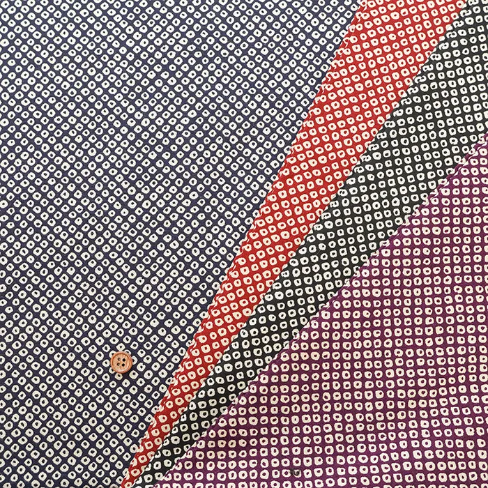 コットンシーチングプリント生地　豆絞り風