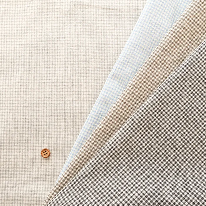 オーガニックコットン先染生地　ギンガム