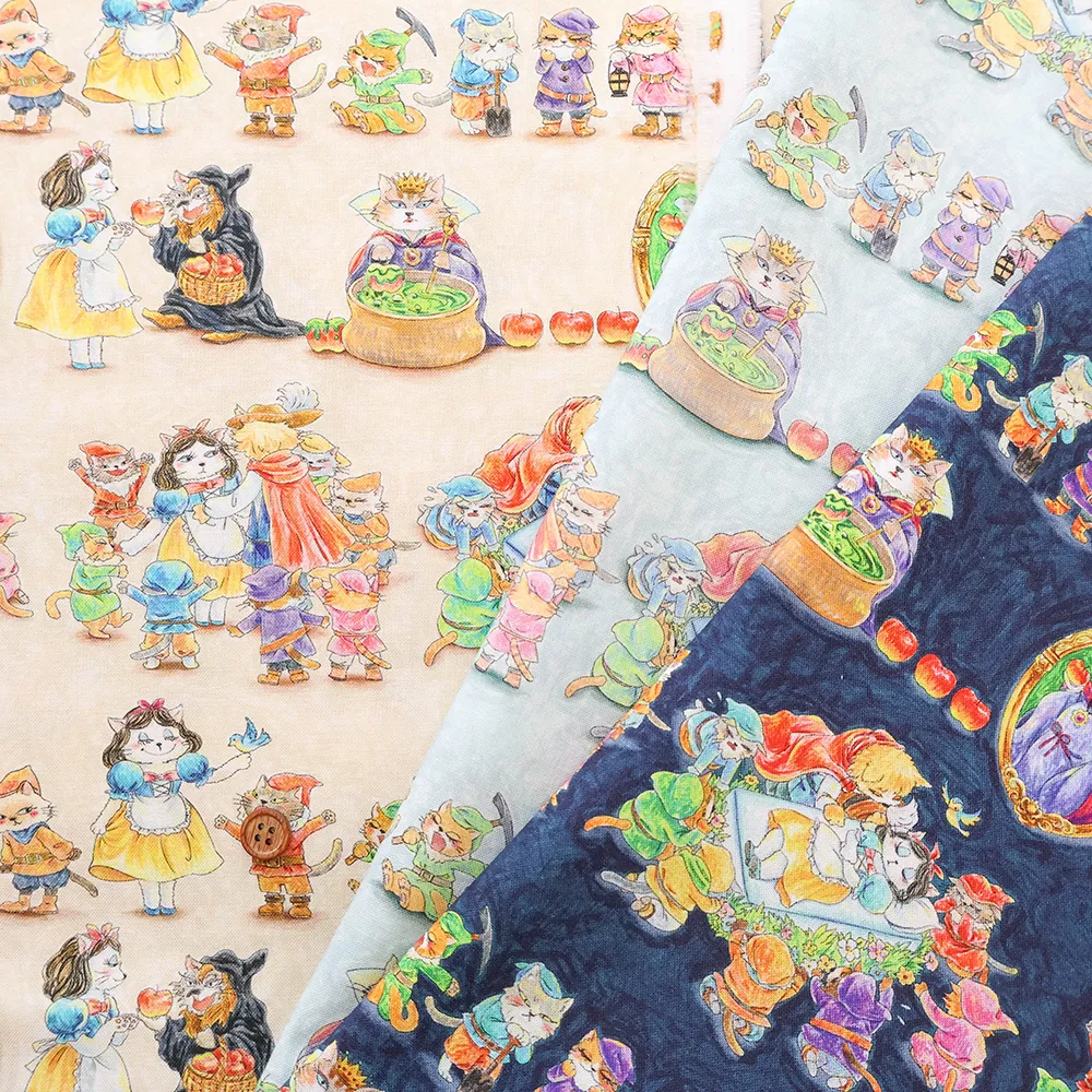 コットンインクジェットプリント生地　HOYOKA　フェアリーテイル　白雪姫