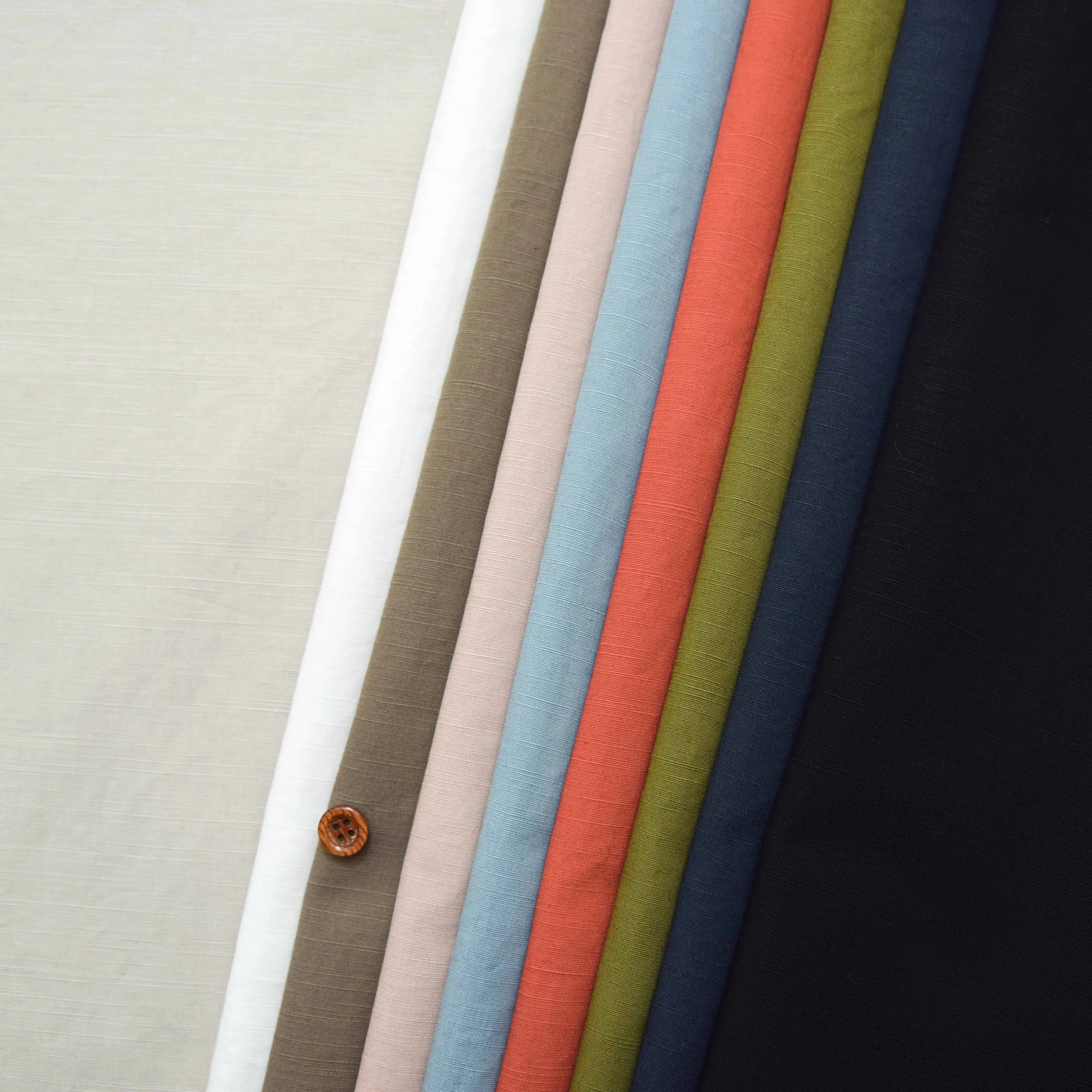 タンブラー加工　C/Lスラブタイプライター生地　無地