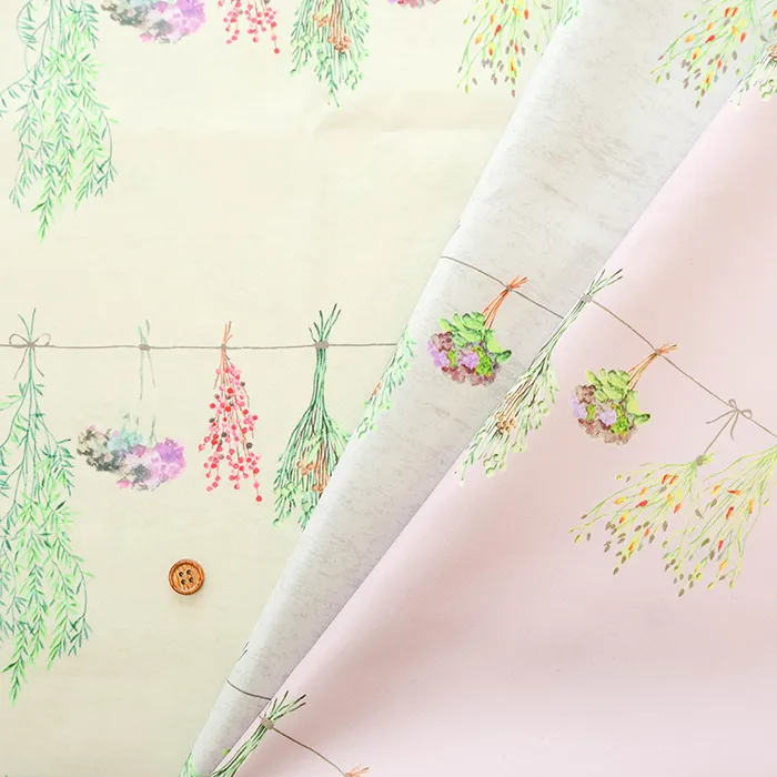 中国製　ポリエステルインクジェットプリント生地　momen-t　スワッグ