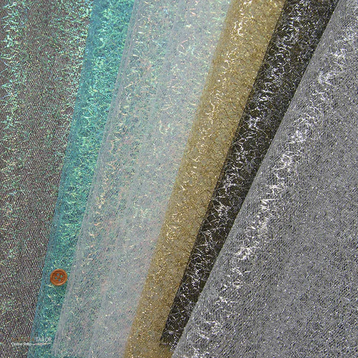 ラメレース生地