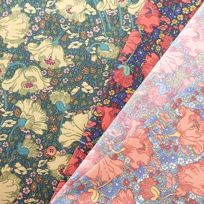 Liberty Fabrics 2026S/S　Newコットンキャンバス11号帆布生地　Clementina Dairsy