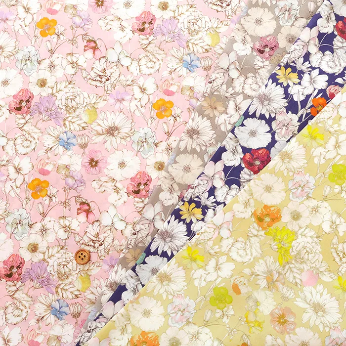 Liberty Fabrics 2026 S/S Organic Tana Vol.5　WREST MEADOW　-：DU.イエロー