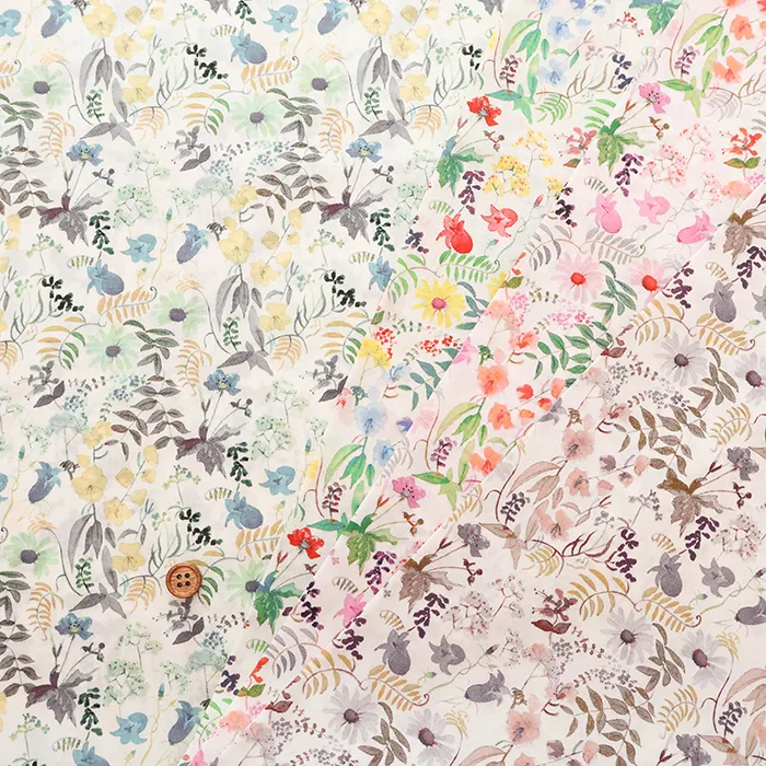 Liberty Fabrics 2026 S/S Organic Tana Vol.5　CHARTWELL BLOOMS　-：DU.ブラウン×ダスティピンク