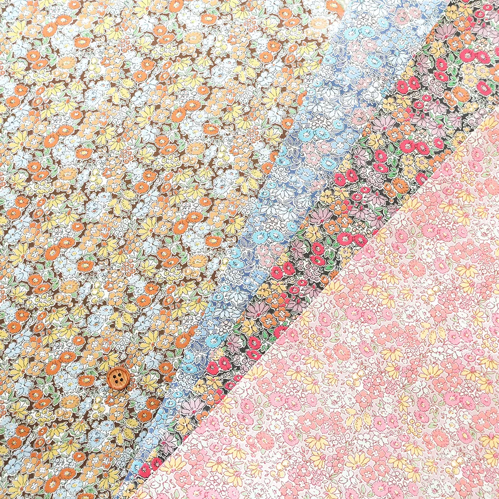 イタリア製　Liberty Fabrics 2026A/W Organic Tana Vol.6　Cone Flower Meadow