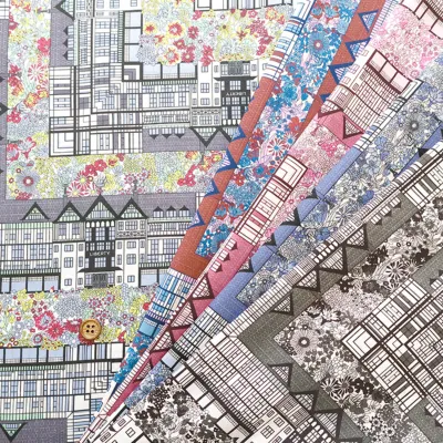 イタリア製　Liberty Fabrics　TUDOR BELLE