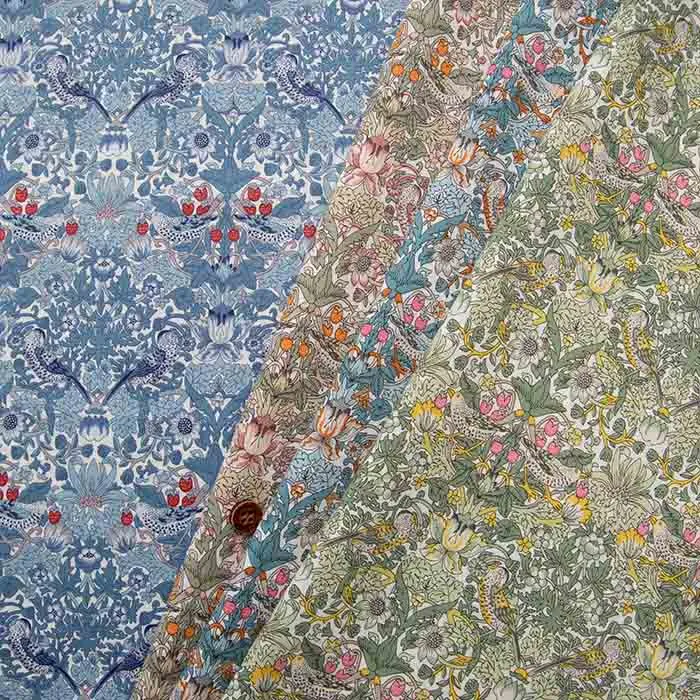 LIBERTY リバティコットンローンプリント生地　2020s/s  Strawberry Thief spring
