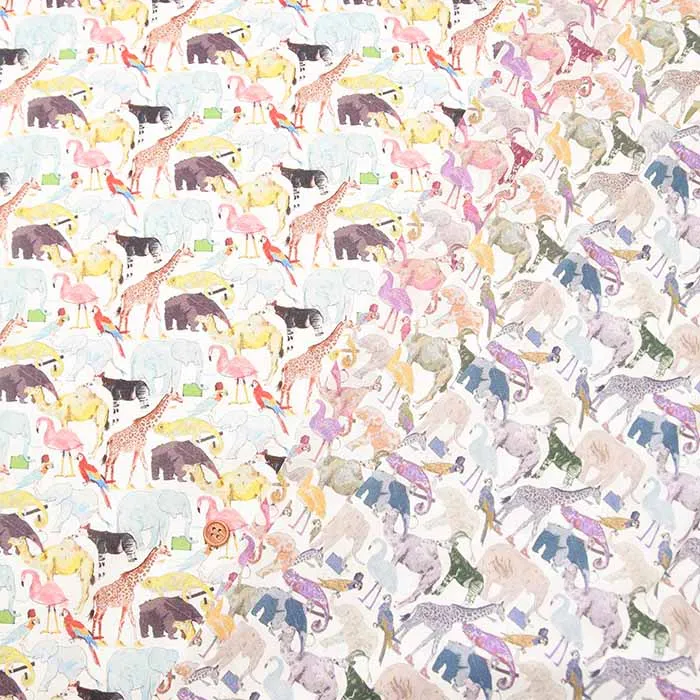 LIBERTY　リバティ　ローンプリント　Queue for the zoo