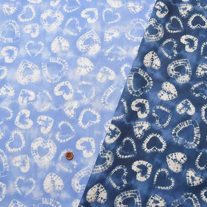 イタリア製　Liberty Fabrics 2023A/W Liberty In Love Tie Dye Hearts