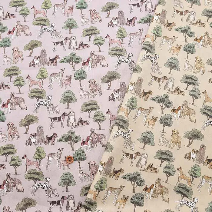 イタリア製　Liberty Fabrics 2023A/W Liberty Animals Hyde Park Hounds