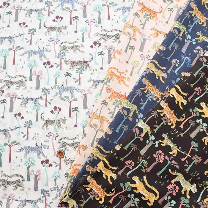 イタリア製　Liberty Fabrics 2023A/W Liberty Animals Tigers Touring