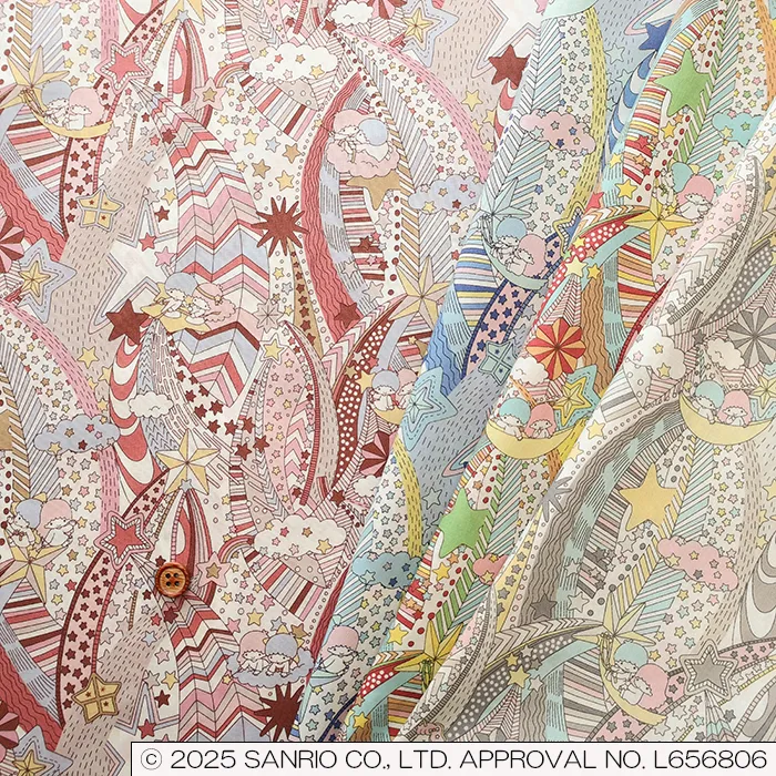 Liberty Fabrics 2025S/S Little Twin Stars 50th Anniversary Collection My Starry Sky