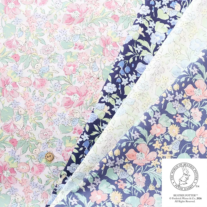 Liberty Fabrics 2026S/S Peter Rabbit(TM)Collection Poppy & Honesty Peter