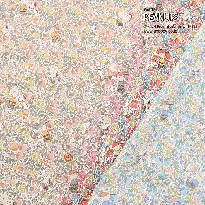 Liberty Fabrics 2024S/S PEANUTS(TM)Collection Charlie Brown's Flowers