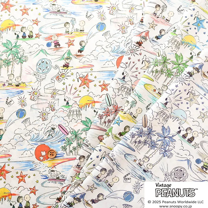 Liberty Fabrics 2025S/S PEANUTS(TM)Collection vol.2 Sunny Holiday