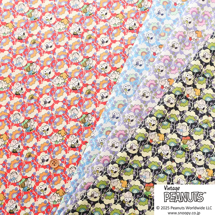 Liberty Fabrics 2025S/S PEANUTS(TM)Collection vol.2 Friendship Blooms